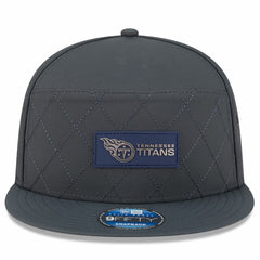 Tennessee Titans New Era 2025 Sideline Cold Weather Split Panel 9FIFTY Snapback Hat - Charcoal Hats