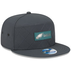 Philadelphia Eagles New Era 2025 Sideline Cold Weather Split Panel 9FIFTY Snapback Hat - Charcoal Hats