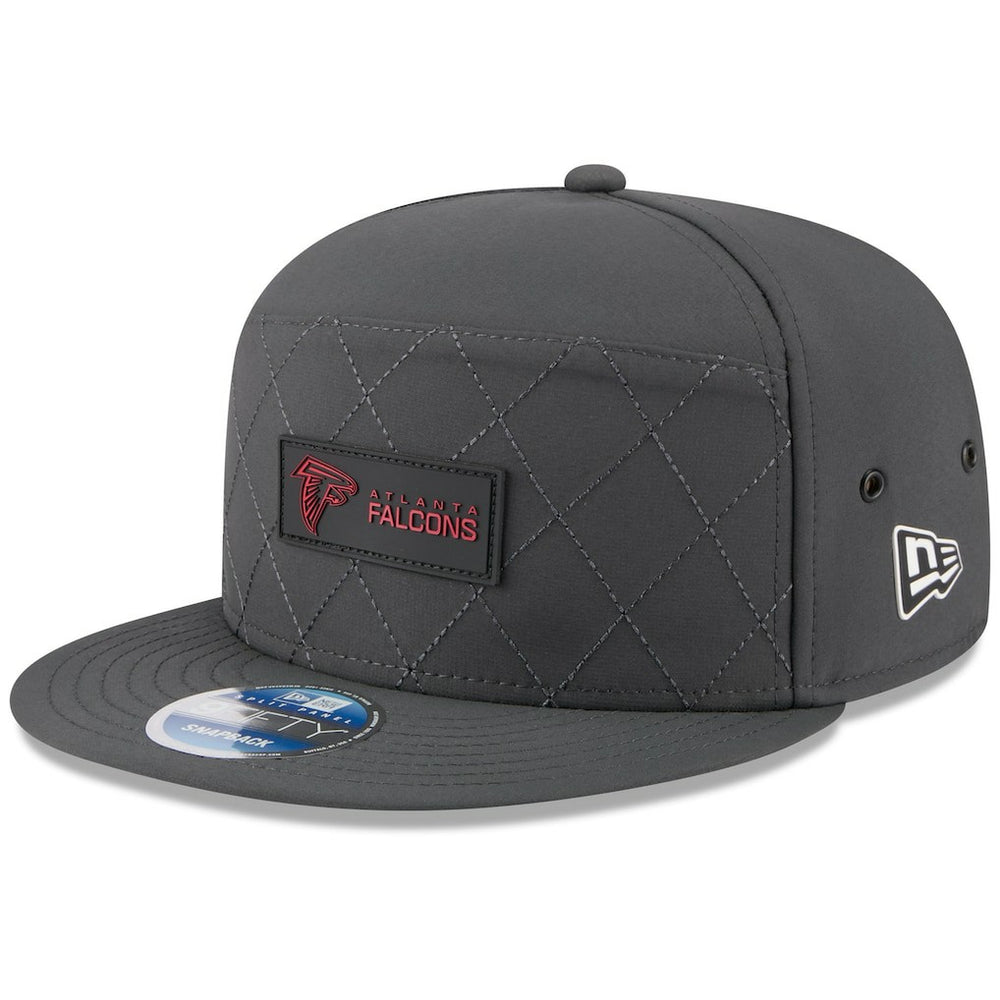 Atlanta Falcons New Era 2025 Sideline Cold Weather Split Panel 9FIFTY Snapback Hat - Charcoal Hats