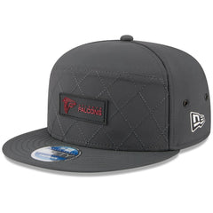 Atlanta Falcons New Era 2025 Sideline Cold Weather Split Panel 9FIFTY Snapback Hat - Charcoal Hats