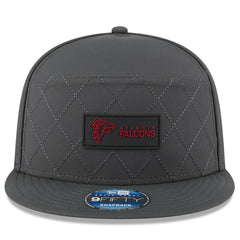 Atlanta Falcons New Era 2025 Sideline Cold Weather Split Panel 9FIFTY Snapback Hat - Charcoal Hats