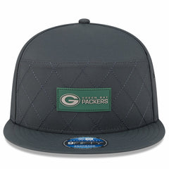 Green Bay Packers New Era 2025 Sideline Cold Weather Split Panel 9FIFTY Snapback Hat - Charcoal Hats
