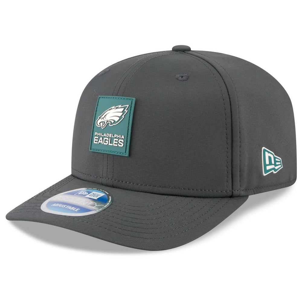 Philadelphia Eagles New Era 2025 Sideline Cold Weather 9SEVENTY Adjustable Hat - Charcoal Hats