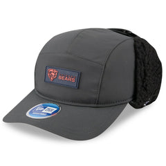 Chicago Bears New Era 2025 Sideline Cold Weather Runner Dog Ear Adjustable Hat - Charcoal Hats