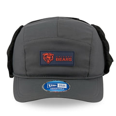 Chicago Bears New Era 2025 Sideline Cold Weather Runner Dog Ear Adjustable Hat - Charcoal Hats