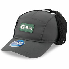 Green Bay Packers New Era 2025 Sideline Cold Weather Runner Dog Ear Adjustable Hat - Charcoal Hats