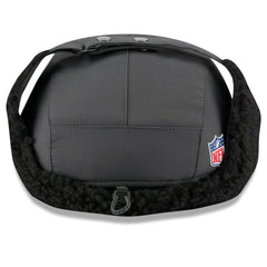Las Vegas Raiders New Era 2025 Sideline Cold Weather Runner Dog Ear Adjustable Hat - Charcoal Hats