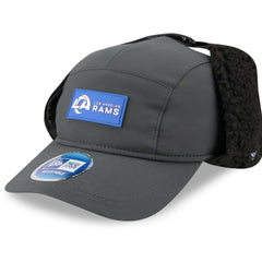 Los Angeles Rams New Era 2025 Sideline Cold Weather Runner Dog Ear Adjustable Hat - Charcoal Hats