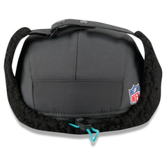 Miami Dolphins New Era 2025 Sideline Cold Weather Runner Dog Ear Adjustable Hat - Charcoal Hats