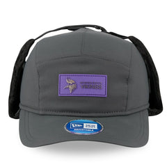 Minnesota Vikings New Era 2025 Sideline Cold Weather Runner Dog Ear Adjustable Hat - Charcoal Hats