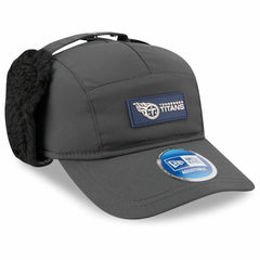 Tennessee Titans New Era 2025 Sideline Cold Weather Runner Dog Ear Adjustable Hat - Charcoal Hats