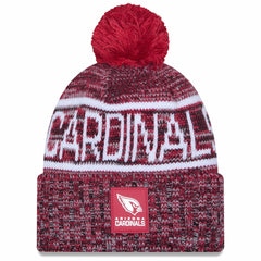 Arizona Cardinals New Era 2025 Sideline Cold Weather Cuffed Knit Hat with Pom - Cardinal Hats