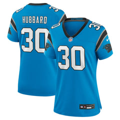 Chuba Hubbard Carolina Panthers Women's Alternate Game Jersey - Blue Jerseys