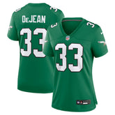 Cooper DeJean Philadelphia Eagles Women's Alternate Game Jersey - Kelly Green Jerseys