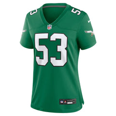 Zack Baun Philadelphia Eagles Women's Alternate Game Jersey - Kelly Green Jerseys