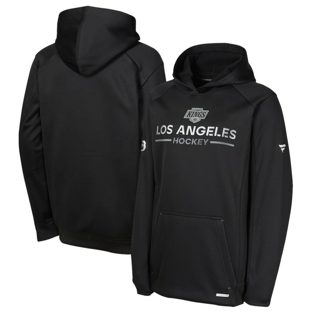 Los Angeles Kings Fanatics Youth Authentic Pro Rink Raglan Hoodie - Black | US 202634964