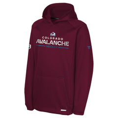 Colorado Avalanche Fanatics Youth Authentic Pro Rink Raglan Hoodie - Burgundy | US 202634981