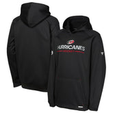 Carolina Hurricanes Fanatics Youth Authentic Pro Rink Raglan Hoodie - Black | US 202634993
