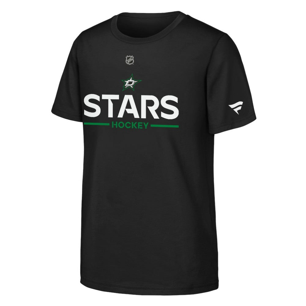 Dallas Stars Fanatics Youth Authentic Pro Wordmark T-Shirt - Black | US 202635006