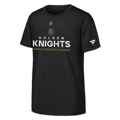 Vegas Golden Knights Fanatics Youth Authentic Pro Wordmark T-Shirt - Black | US 202635009