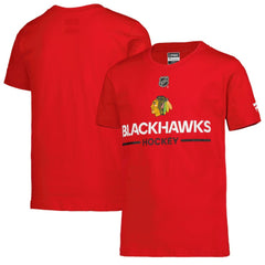Chicago Blackhawks Fanatics Youth Authentic Pro Wordmark T-Shirt - Red | US 202635022