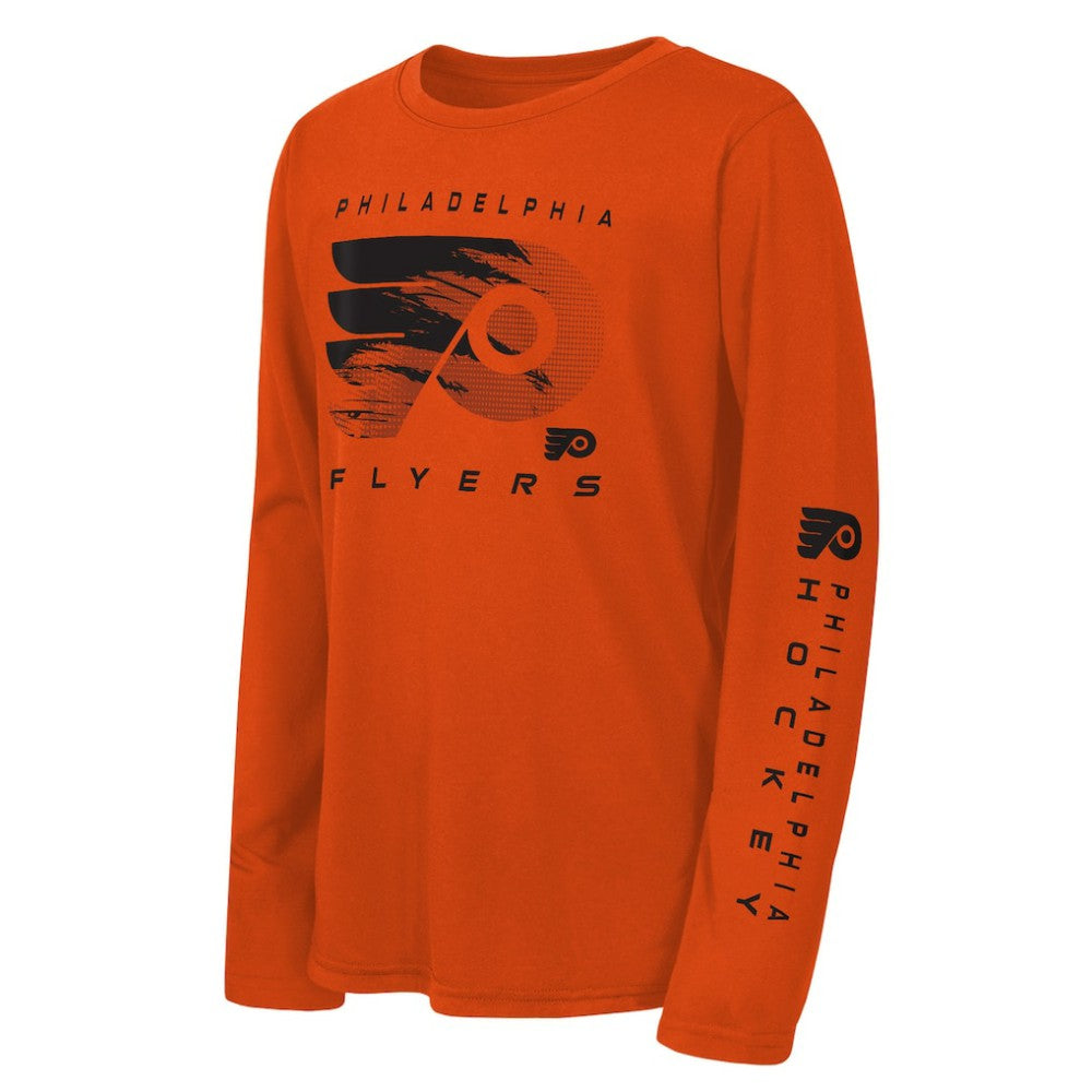 Philadelphia Flyers Outerstuff Youth Seize the Win Long Sleeve T-Shirt - Orange | US 202635052