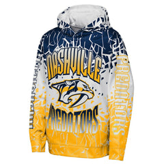 Nashville Predators Outerstuff Youth Frozen Frenzy Hoodie - Navy | US 202635066
