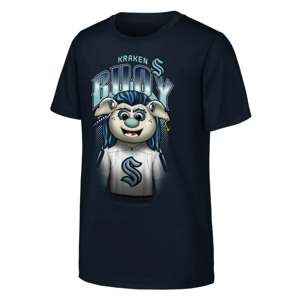 Seattle Kraken Outerstuff Youth Mascot Highlight T-Shirt - Navy | US 202635087