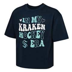 Seattle Kraken Outerstuff Girls Youth In My Era Boxy T-Shirt - Deep Sea Blue | US 202635105