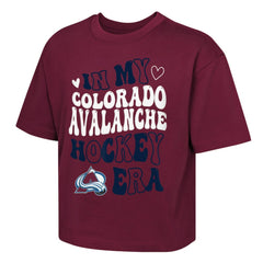 Colorado Avalanche Outerstuff Girls Youth In My Era Boxy T-Shirt - Burgundy | US 202635107