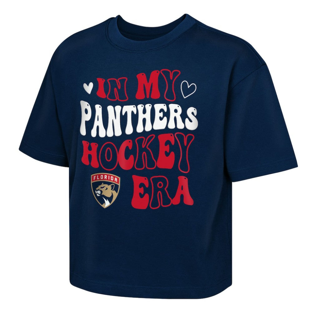 Florida Panthers Outerstuff Girls Youth In My Era Boxy T-Shirt - Navy | US 202635111