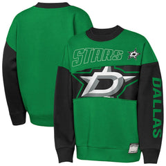 Dallas Stars Outerstuff Youth Impact Player Sweatshirt - Kelly Green/Black | US 202635171