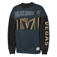 Vegas Golden Knights Outerstuff Youth Impact Player Sweatshirt - Steel/Black | US 202635178