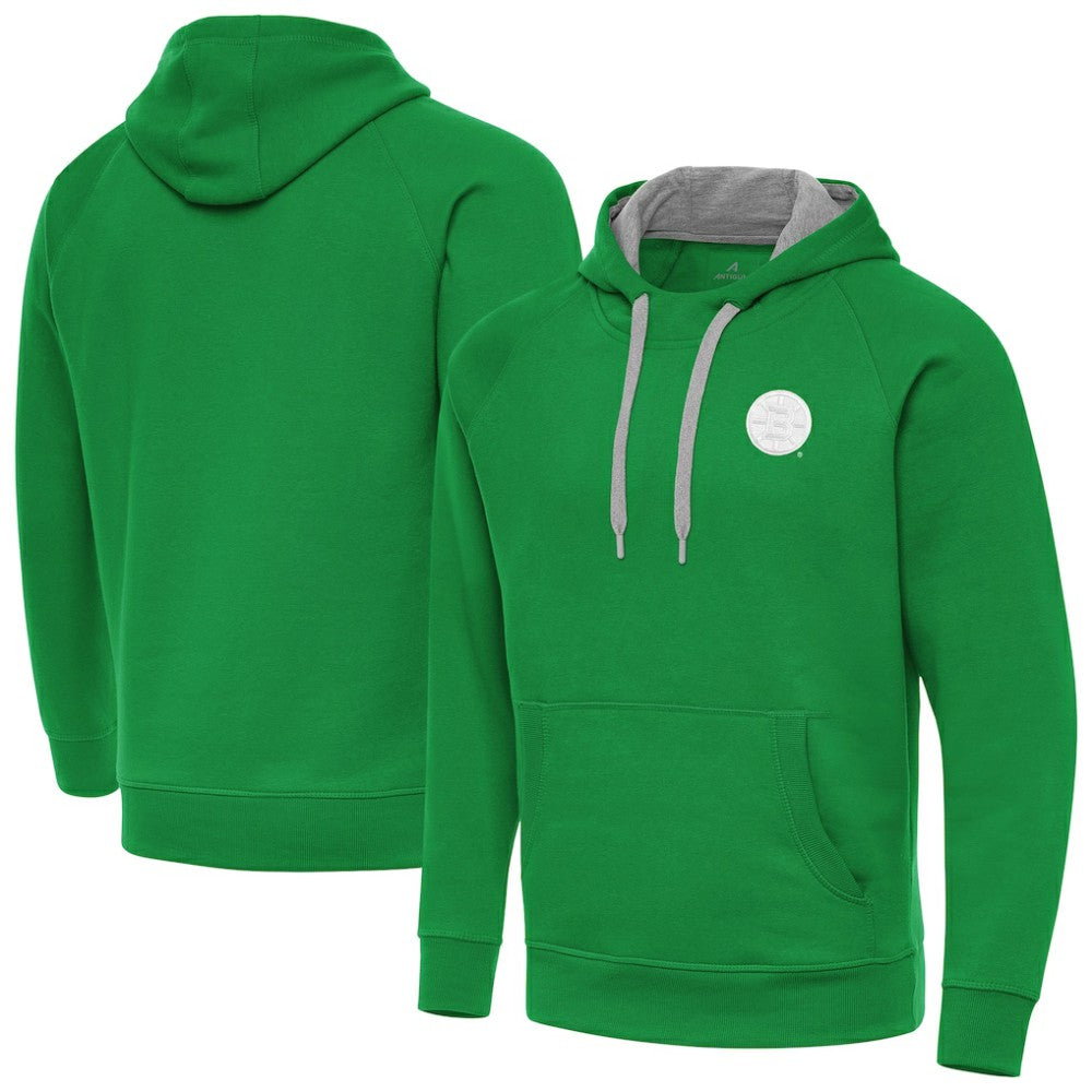 Boston Bruins Antigua St. Patrick's Day Victory Pullover Hoodie - Kelly Green | US 202635188