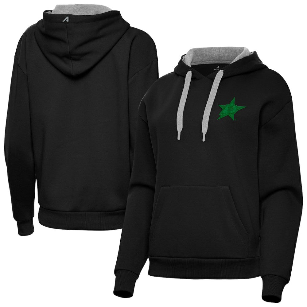 Dallas Stars Antigua Women's St. Patrick's Day Victory Pullover Hoodie - Black | US 202635247