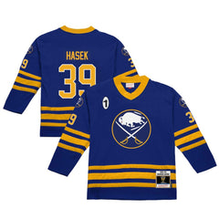 Dominik Hasek Buffalo Sabres Mitchell & Ness 1995-96 Power Play Jersey - Royal | US 202640351