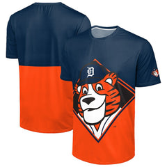 Detroit Tigers FOCO Big Logo Mascot T-Shirt - Navy/Orange T-shirts