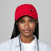 Chicago Bulls Women's Micro Lefty Adjustable Hat Red - Mitchell & Ness