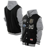 Vegas Golden Knights New Era Full-Snap Fleece Hoodie Jacket - Black/Grey | US 202641104