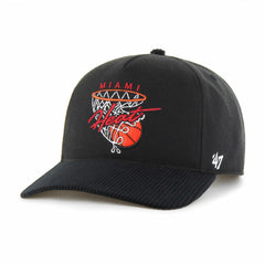 Miami Heat '47 Nothing But Net Hitch Adjustable Hat Black - 47 brand