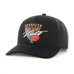 Brooklyn Nets '47 Nothing But Net Hitch Adjustable Hat Black - 47 brand