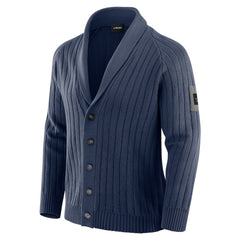 Dallas Cowboys J. Palmer The Playmaker Cardigan Raglan Sweater - Navy