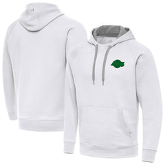 Los Angeles Lakers Antigua St. Patrick's Day Victory Raglan Pullover Hoodie White
