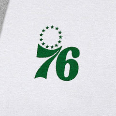 Philadelphia 76ers Antigua St. Patrick's Day Victory Raglan Pullover Hoodie White outlet