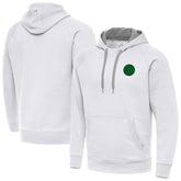 Denver Nuggets Antigua St. Patrick's Day Victory Raglan Pullover Hoodie White