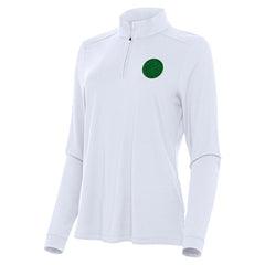 Denver Nuggets Antigua Women's St. Patrick's Day Intent Quarter-Zip Top White