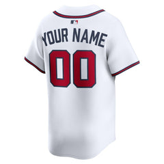 Atlanta Braves Nike Home Limited Custom Jersey - White Jerseys