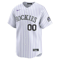 Colorado Rockies Nike Home Limited Custom Jersey - White Jerseys