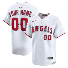 Los Angeles Angels Nike Home Limited Custom Jersey - White Jerseys