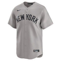 New York Yankees Nike Away Limited Custom Jersey - Gray Jerseys